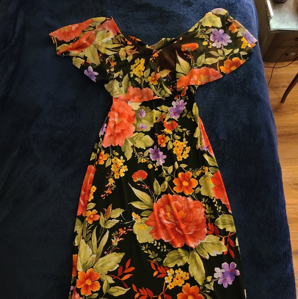 Floral Midi Gypsy Dress